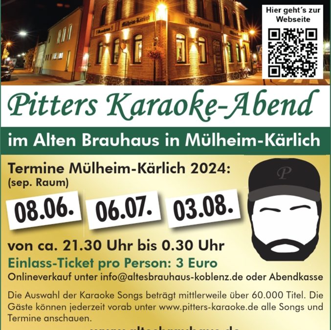 Pitters-Karaoke Abend im Alten Brauhaus Mülheim-Kärlich